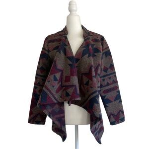 Vintage America Blues Open Front Tribal Cardigan Jacket